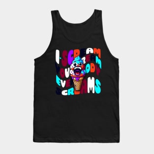 I scream you scream ice cream cute halloween design Tank Top